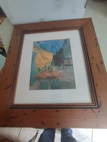 FRAMED PRINT Overstock Art Cafe Terrace At Night By Vincent Van Gogh