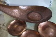 Handmade Copper Holder With 3 Copper Remkins.