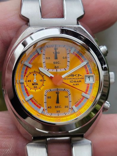 Watch Seiko Aka Alba Chronograph.