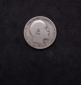 King Edward VII Sterling Silver Florin / Two Shillings Coin (1902 - 1910)