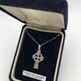 Silver Celtic Cross Marcasite setting Image 6