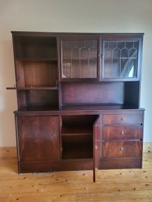 Glass cabinet / credenza unit.