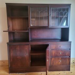 Glass cabinet / credenza unit.