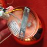 Copper ball pendant ceiling light x2 Image 5