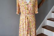 F&amp;F yellow floral dress, Size 18, New