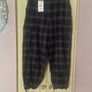 Zara Navy Check Cargo Trousers Image 9