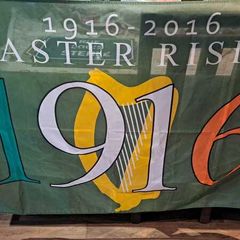 1916 commerative flag of the Easter rising,  4 and half feet long by 2 and half feet width