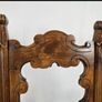 Set of 8 Vintage Italian Walnut Dining Chairs 1950s Image 3