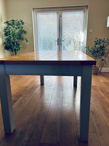 Solid Oak extending Dining Table and matching sideboard