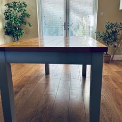 Solid Oak extending Dining Table and matching sideboard
