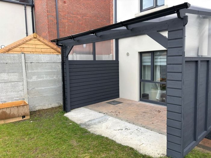 building pergola ,extension, side entry