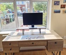office desk with drawers
