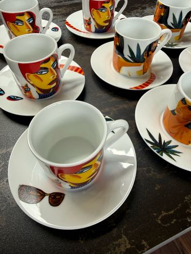 knuttel espresso cups & saucers