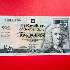 Scotland  5. Pounds   2005  Commemorative Issue  Royal College Of Surgeons( Uncirculated )