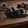 Unisex Premium Genuine Leather Belt Classic Stylish Waist Belt Durable Formal & Casual Designer Belt Image 2