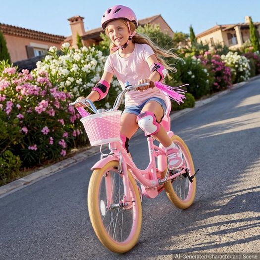 20 in Children Bicycle Ages 7-13, Adjustable Seat High-Carbon Steel Frame