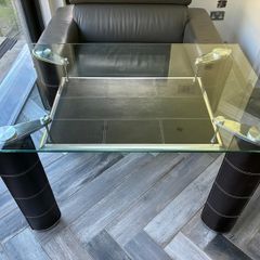 Glass dining table