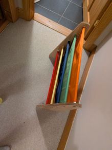 4-tier children's fabric sling bookshelf