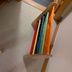 4-tier children's fabric sling bookshelf