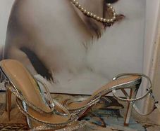 Silver Heels Size 8
