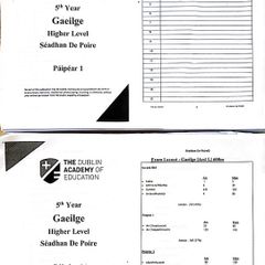Leaving Cert Irish Higher Paper 1 and 2 Notes (Academy)