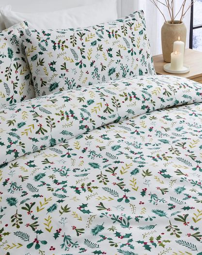 Merry Berries Christmas Duvet Set King Size Reversible