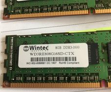 6x server ram wintec 8GB DDR3-1600