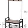 New Vintage Coat Rack + Stand (Greige) - FREE P&P Image 5