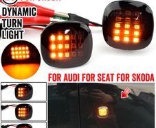 Dynamic LED Side Marker Turn Signal repeater Light for AUDI A3 A4 A8 SKODA Octavia Roomster Rapid Fabia SEAT Cordoba Ibiza Leon