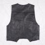 Princess Polly Black Moto Biker Goth Grunge Eyelet Zip Faux Leather Vest Waistcoat XS/S Image 5