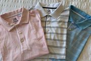 3 Cutter &amp; Buck golf tops (M) DryTec short sleeve
