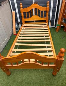 Extremely Solid Single Wooden Bed Frame - Can Deliver