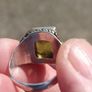 Large Green Citrine Sterling Silver Ring Image 9