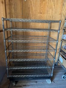 Wired Shelf Trolley 7 Shelves