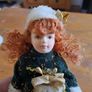 Vintage Christmas porcelain doll Image 2