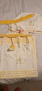 Curtain & lampshade set for nursery - matching set