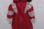 1982 Porcelain Doll &amp; Metal Stand