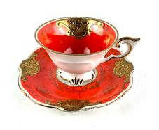 Rare Antique Demitasse Cup and Saucer
