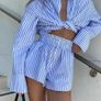 NEW Stripe co ord shirt and short Image 2
