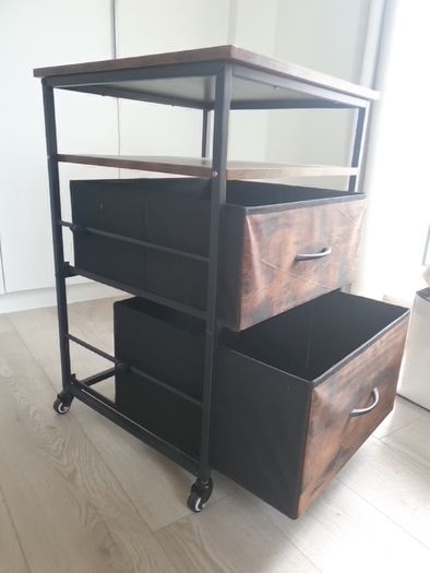 cabinet with drawers on castor wheels