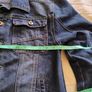 Denim cotton jacket in very good condition see last three photos for exact measurements FREE STANDARD POSTAGE INCLUDED Image 5