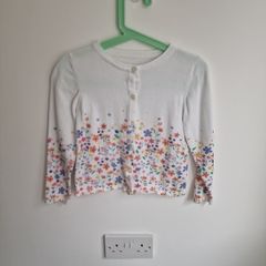 Girls 4-5yrs floral cardigan