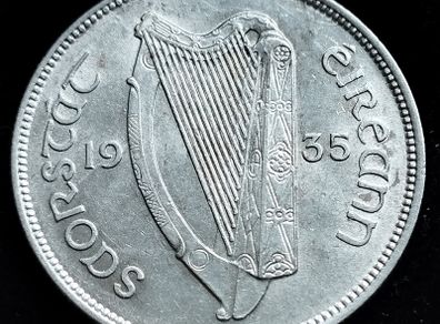 Ireland - 1935 - Florin - Silver - Salmon - KM.7 - [2604]