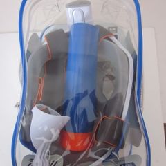 Crivit Full Face Snorkel Mask 180 degrees Size L/XL Camera Holder  New
