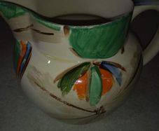 Vintage Myott Son & Co Hand Painted Pitcher Made In England