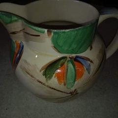 Vintage Myott Son & Co Hand Painted Pitcher Made In England