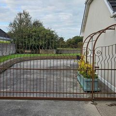 Wrought  iron gate