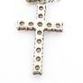Sterling Silver CZ Cross On 925 Italian Chain Image 3