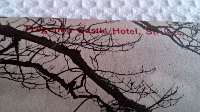 Tregenna Castle Hotel.  Early Postcard. Valentine Series.