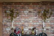 Pair of Rococo Gilt Light Wall Sconces